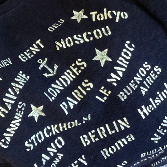 J Crew “Ports of Call” Cotton Crewneck 3/4 Sleeve Top - Picture 4 of 4